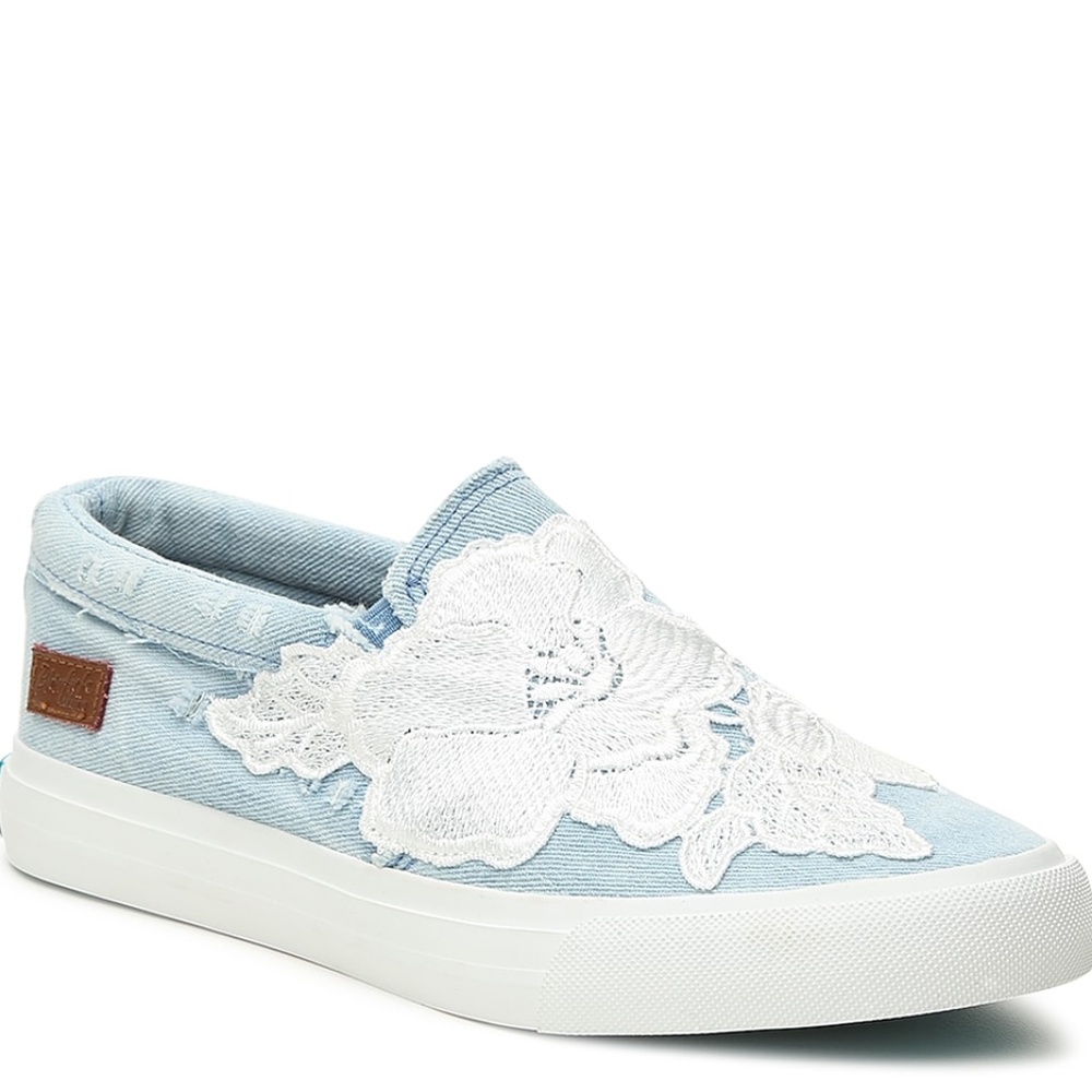 BLOWFISH Madios slip on denim floral sneaker